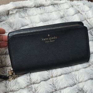 Kate Spade Black Zip-Around Wallet